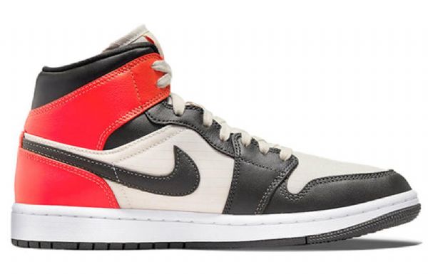 Nike Air Jordan 1 Mid Tops Se Retro Basketbalové Boty Pro Ženy Černo-červené