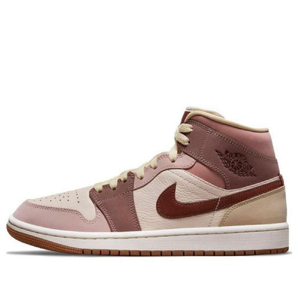 Nike Air Jordan 1 Mid Tops Se Retro Basketbalové Boty Pro Ženy Coral