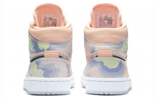 Nike Air Jordan 1 Mid Tops Se Retro Basketbalové Boty Pro Ženy Coral