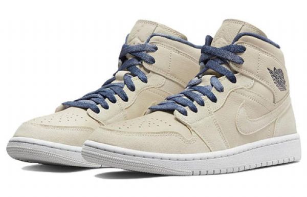 Nike Air Jordan 1 Mid Tops Se Retro Basketbalové Boty Pro Ženy Khaki