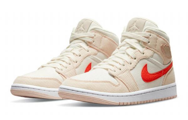 Nike Air Jordan 1 Mid Tops Se Retro Basketbalové Boty Pro Ženy Růžové