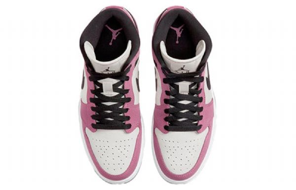 Nike Air Jordan 1 Mid Tops Se Retro Basketbalové Boty Pro Ženy Růžové