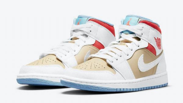 Nike Air Jordan 1 Mid Tops Se Sesame Boty Pro Muže Vícebarevné
