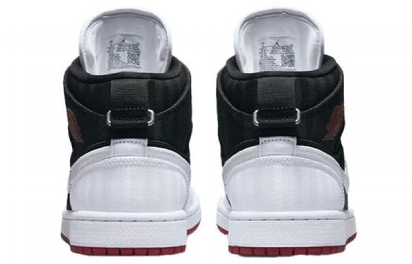 Nike Air Jordan 1 Mid Tops Se Utility Retro Basketbalové Boty Pro Ženy Bílá Černá Červená
