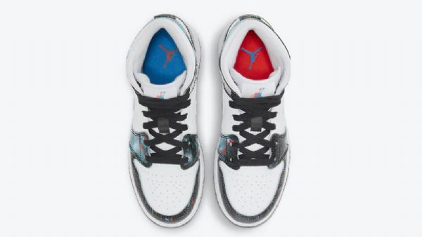 Nike Air Jordan 1 Mid Tops Take Flight Boty Pro Muže Černá Bílý