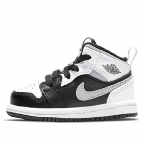 Nike Air Jordan 1 Mid Tops Td Boty Pro Děti Bílé