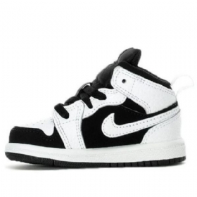 Nike Air Jordan 1 Mid Tops Td Boty Pro Děti Bílé