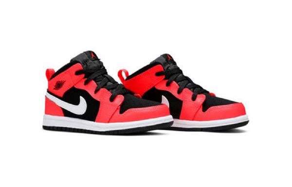 Nike Air Jordan 1 Mid Tops Td Boty Pro Děti Šedé