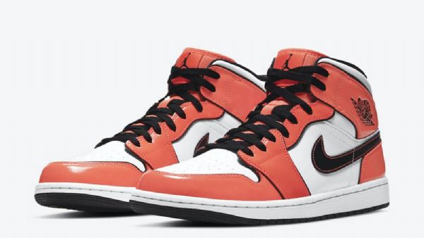 Nike Air Jordan 1 Mid Tops Turf Boty Pro Ženy Oranžová