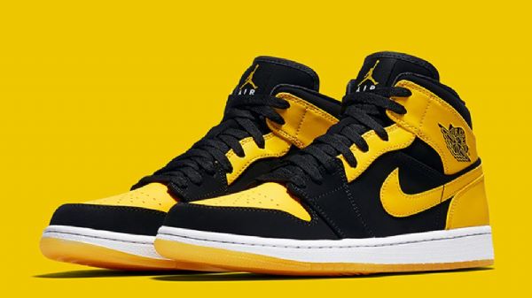 Nike Air Jordan 1 New Love Boty Pro Muže Černá Žlutá