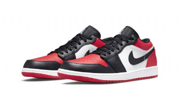 Nike Air Jordan 1 Nízké Boty Se Širokou Špičkou Pro Ženy Černá Červená Bílá