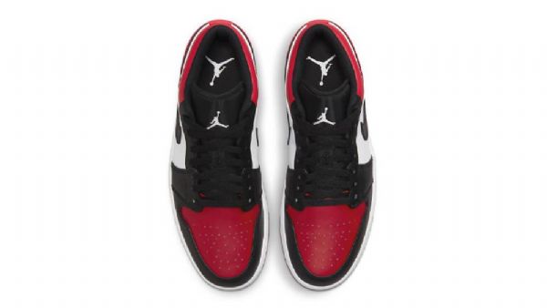 Nike Air Jordan 1 Nízké Boty Se Širokou Špičkou Pro Ženy Černá Červená Bílá