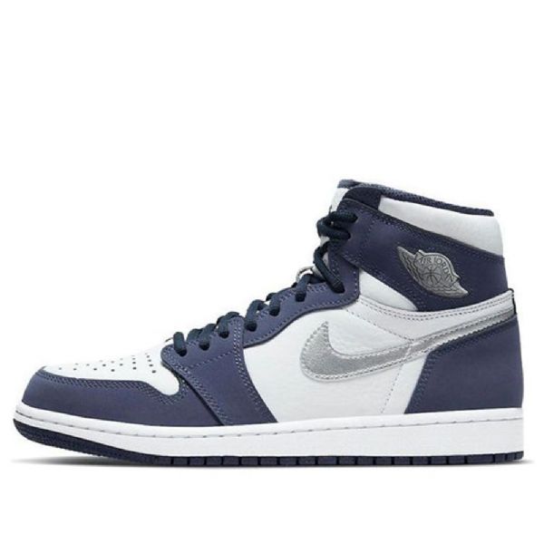 Nike Air Jordan 1 Retro High Tops Co.jp Basketbalové Boty Pro Muže Tmavě Modrá Modrý