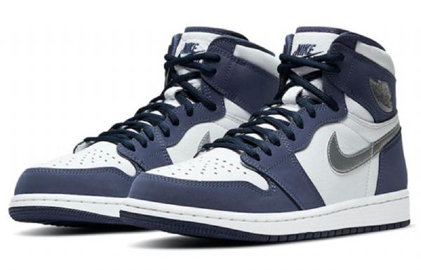 Nike Air Jordan 1 Retro High Tops Co.jp Basketbalové Boty Pro Muže Tmavě Modrá Modrý