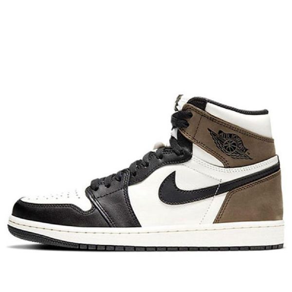 Nike Air Jordan 1 Retro High Tops Og Basketbalové Boty Pro Muže Černá Bílá Hnědá