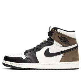 Nike Air Jordan 1 Retro High Tops Og Basketbalové Boty Pro Muže Černá Bílá Hnědá