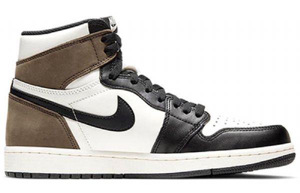 Nike Air Jordan 1 Retro High Tops Og Basketbalové Boty Pro Muže Černá Bílá Hnědá