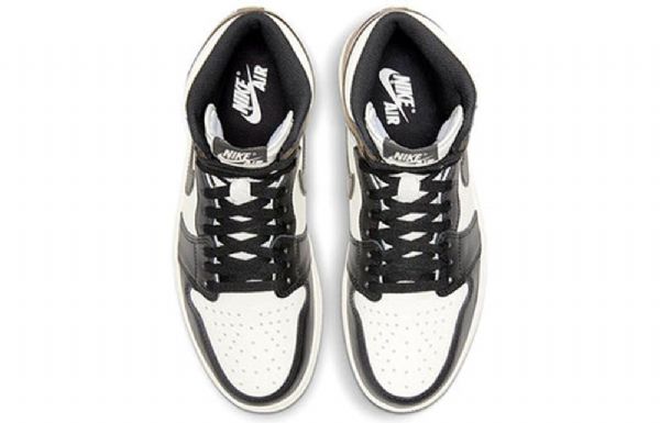 Nike Air Jordan 1 Retro High Tops Og Basketbalové Boty Pro Muže Černá Bílá Hnědá