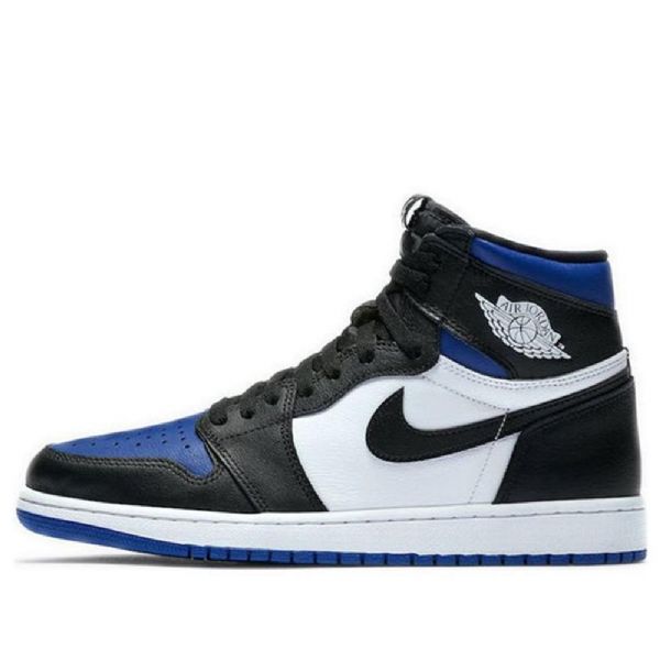Nike Air Jordan 1 Retro High Tops Og Basketbalové Boty Pro Muže Černá Bílá Modrá