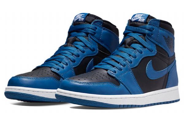 Nike Air Jordan 1 Retro High Tops Og Basketbalové Boty Pro Muže Tmavě Modré