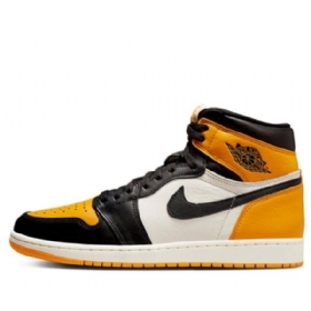 Nike Air Jordan 1 Retro High Tops Og Basketbalové Boty Pro Muže Žluté