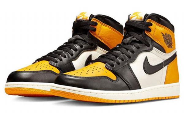 Nike Air Jordan 1 Retro High Tops Og Basketbalové Boty Pro Muže Žluté