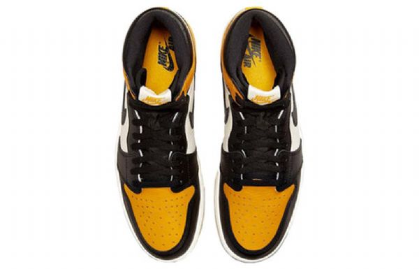 Nike Air Jordan 1 Retro High Tops Og Basketbalové Boty Pro Muže Žluté