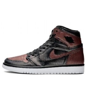 Nike Air Jordan 1 Retro High Tops Og Basketbalové Boty Pro Ženy Černá Hnědý