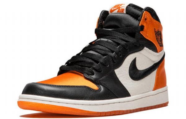 Nike Air Jordan 1 Retro High Tops Og Basketbalové Boty Pro Ženy Černá Oranžový