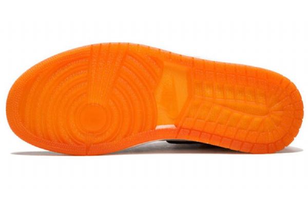 Nike Air Jordan 1 Retro High Tops Og Basketbalové Boty Pro Ženy Černá Oranžový