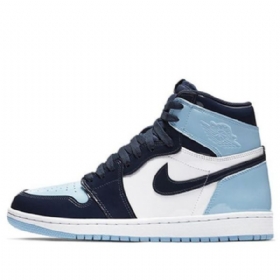 Nike Air Jordan 1 Retro High Tops Og Basketbalové Boty Pro Ženy Modré