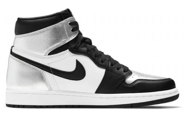 Nike Air Jordan 1 Retro High Tops Og Basketbalové Boty Pro Ženy Stříbrné