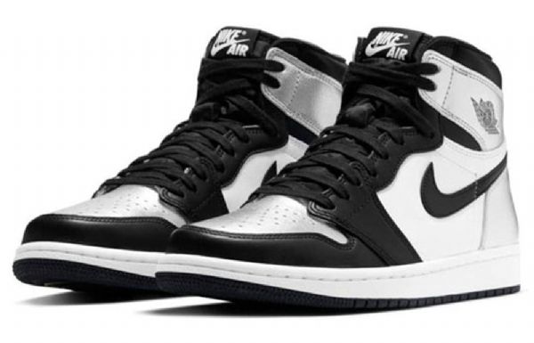Nike Air Jordan 1 Retro High Tops Og Basketbalové Boty Pro Ženy Stříbrné