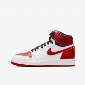 Nike Air Jordan 1 Retro High Tops Og Boty Pro Děti Bílá Černá Červená