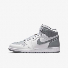 Nike Air Jordan 1 Retro High Tops Og Boty Pro Děti Šedobílá