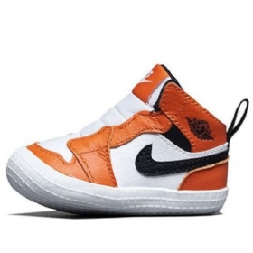 Nike Air Jordan 1 Retro High Tops Og Cb Boty Pro Děti Bílý Oranžový