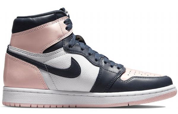 Nike Air Jordan 1 Retro High Tops Og Se Basketbalové Boty Pro Ženy Tmavě Modrá Růžový Bílý