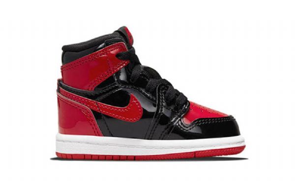 Nike Air Jordan 1 Retro High Tops Og Td Basketbalové Boty Pro Děti Bílá Červená