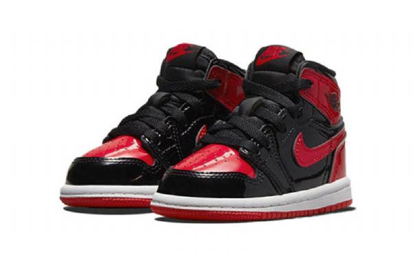 Nike Air Jordan 1 Retro High Tops Og Td Basketbalové Boty Pro Děti Bílá Červená