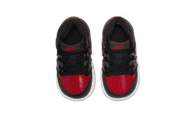 Nike Air Jordan 1 Retro High Tops Og Td Basketbalové Boty Pro Děti Bílá Červená