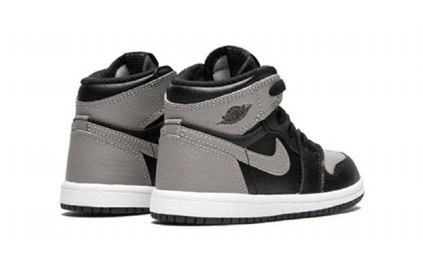 Nike Air Jordan 1 Retro High Tops Og Td Basketbalové Boty Pro Děti Černá Šedá