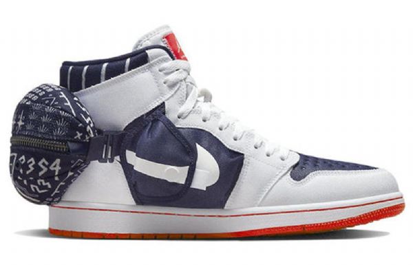 Nike Air Jordan 1 Retro High Tops Og Utility Basketbalové Boty Pro Muže Tmavě Modrá Modrý