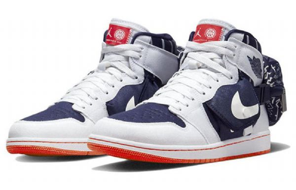 Nike Air Jordan 1 Retro High Tops Og Utility Basketbalové Boty Pro Muže Tmavě Modrá Modrý