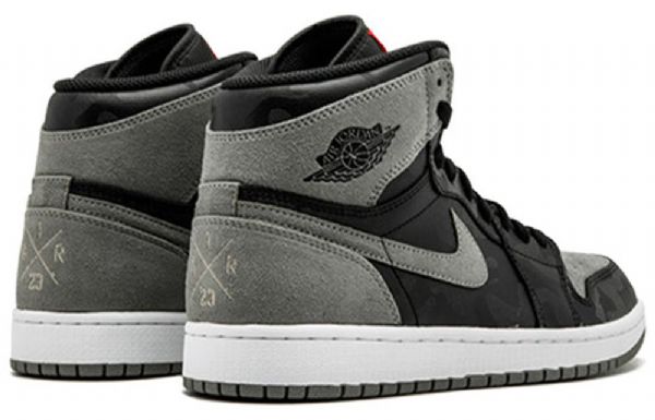 Nike Air Jordan 1 Retro High Tops Prémiové Basketbalové Boty Pro Muže Černá Šedá Camouflage