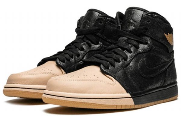 Nike Air Jordan 1 Retro High Tops Prémiové Basketbalové Boty Pro Ženy Černé Khaki
