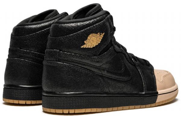 Nike Air Jordan 1 Retro High Tops Prémiové Basketbalové Boty Pro Ženy Černé Khaki