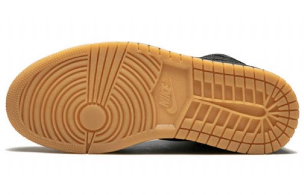 Nike Air Jordan 1 Retro High Tops Prémiové Basketbalové Boty Pro Ženy Černé Khaki