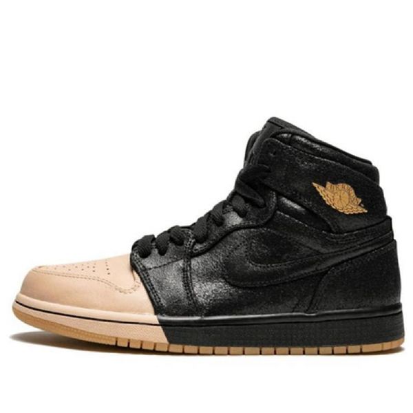 Nike Air Jordan 1 Retro High Tops Prémiové Basketbalové Boty Pro Ženy Černé Khaki