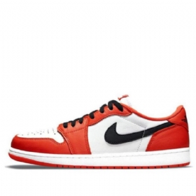 Nike Air Jordan 1 Retro Low Tops Og Basketbalové Boty Pro Muže Oranžově Bílá