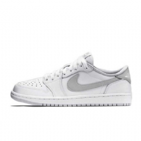 Nike Air Jordan 1 Retro Low Tops Og Boty Pro Muže Bílá Šedá